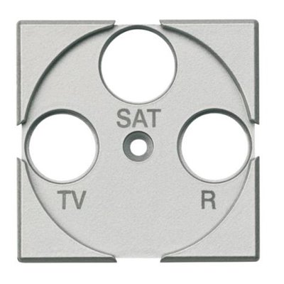Frontal TV-R-SAT universal BTICINO Axolute HC4207 Tech 2 módulos