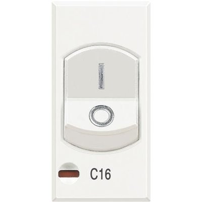 Interruptor magnetotérmico 16A 1 módulo BTICINO Axolute HD4301A16 Blanco