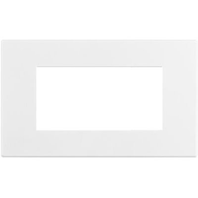 Marco embellecedor Bticino HW4804AW Axolute Air 4 modulos Blanco Opaco