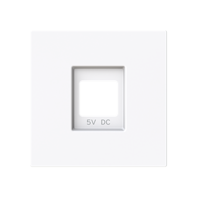Tapa cargador USB NIESSEN 8985 BL serie Alba Blanco brillo