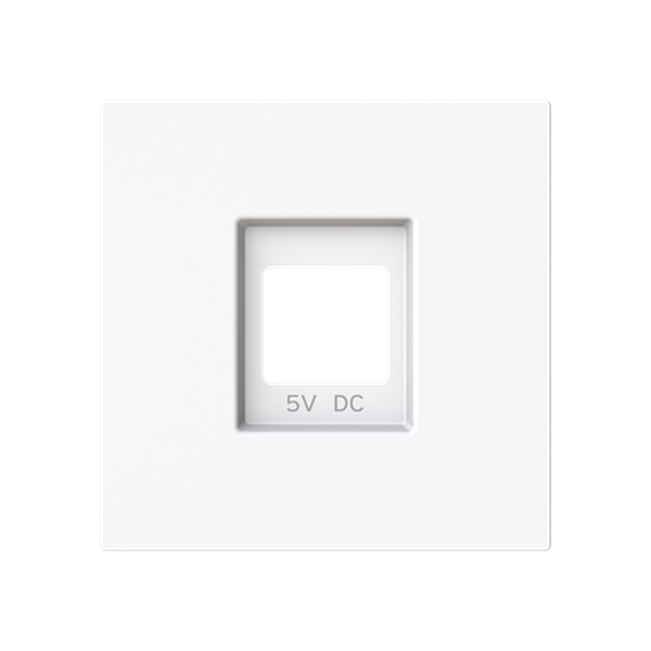 Tapa cargador USB NIESSEN 8985 BL serie Alba Blanco brillo