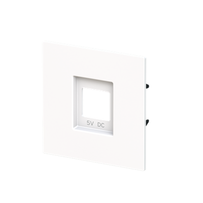 Tapa cargador USB NIESSEN 8985 BL serie Alba Blanco brillo