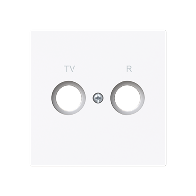 Tapa toma TV-R Niessen 8950 BT serie Alba Blanco mate