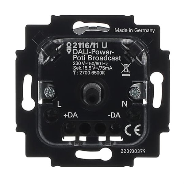 Regulador giratorio potenciometro DALI con fuente de alimentacion NIESSEN 8161.7 serie SKY