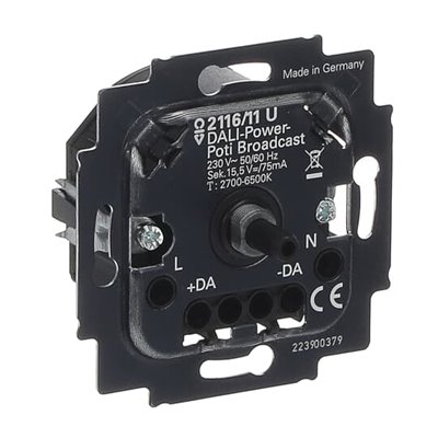 Regulador giratorio potenciometro DALI con fuente de alimentacion NIESSEN 8161.7 serie SKY