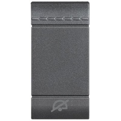 Tecla símbolo no molestar iluminable 1 módulo BTICINO Livinglight L4915DD Antracita