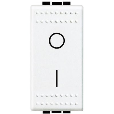 Interruptor 16A bipolar 1 módulo BTICINO Livinglight N4002N Blanco