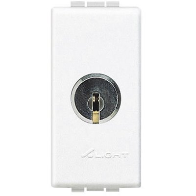 Conmutador 16A con llave 1 módulo BTICINO Livinglight N4022 Blanco