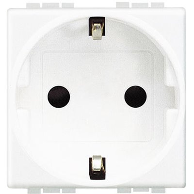 Base 2P+T 16A/230V 2 módulos BTICINO Livinglight N4141 Blanco