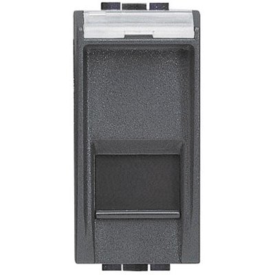 Base RJ45 STP 1 módulo BTICINO Livinglight L4279C6S Antracita cat6