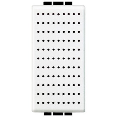 Timbre bronce 230V 1 módulo 8VA-80db BTICINO Livinglight N4351/230 Blanco
