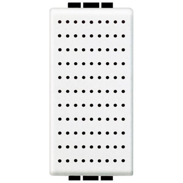 Timbre bronce 230V 1 módulo 8VA-80db BTICINO Livinglight N4351/230 Blanco