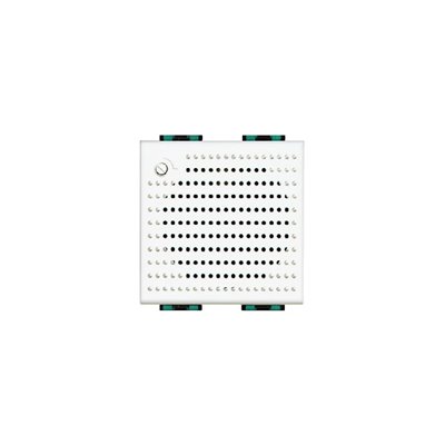 Timbre electrónico 12V 2 módulos 12VA-80db BTICINO Livinglight N4355/12 Blanco