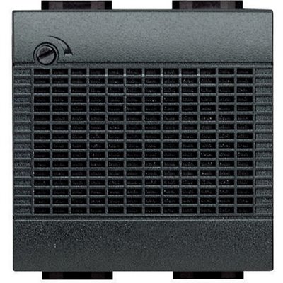Timbre electrónico 12V 2 módulos 12VA-80db BTICINO Livinglight L4355/12 Antracita