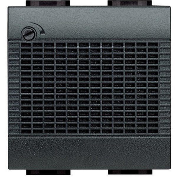 Timbre electrónico 12V 2 módulos 12VA-80db BTICINO Livinglight L4355/12 Antracita