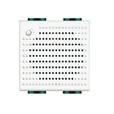Timbre electrónico 12V 2 módulos 12VA-80db BTICINO Livinglight N4355/12 Blanco