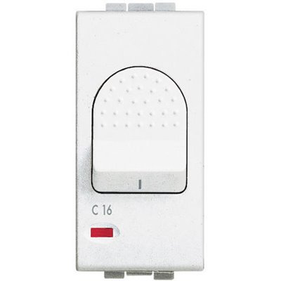 Interruptor automático magnetotérmico 16A 1 mód BTICINO Livinglight N4301/16 Blanco