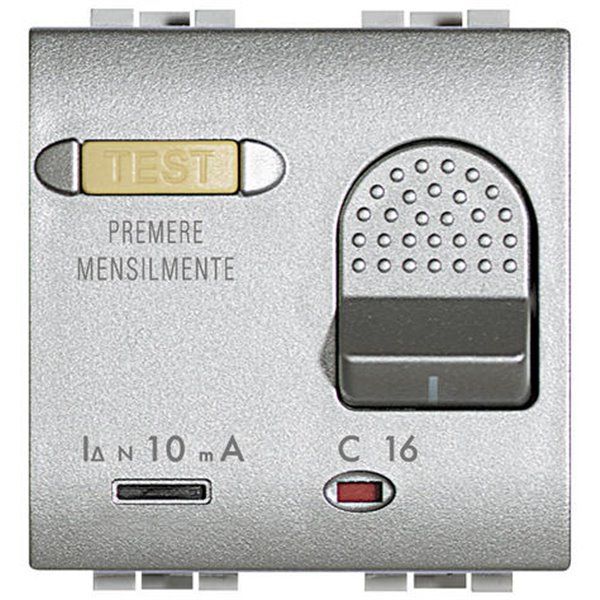 Interruptor automático diferencial 16A 2 mód BTICINO Livinglight NT4305/16 Tech