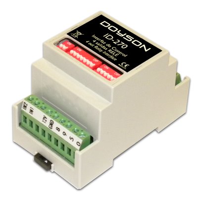 Interfaz domótico ID 270 de control 4 salidas de relé DOYSON 100214