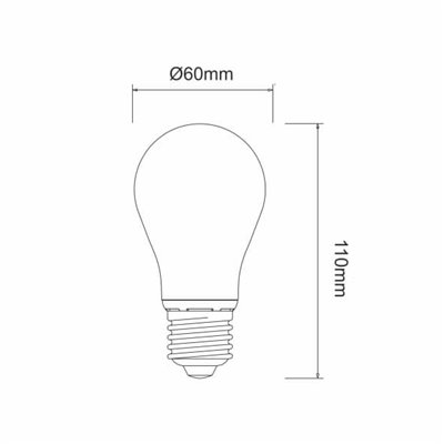 Bombilla standard Led E27 9w 2700K BENEITO FAURE 592125SC-2(N)