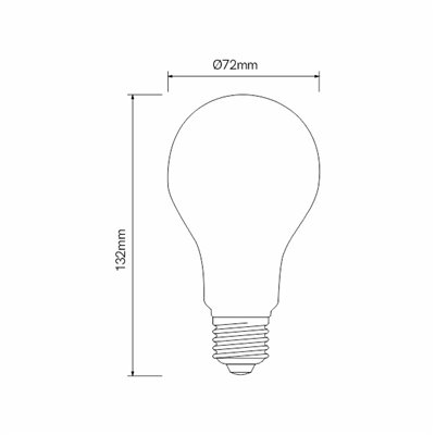 Bombilla standard Led E27 15w 4000K BENEITO FAURE 3484(N)