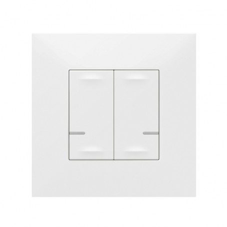 Comando Doble de iluminacion inalambrico Legrand 741812 serie Valena Next with Netatmo color Blanco