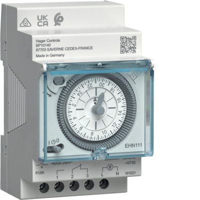Interruptor horario Hager EHN111 16A 230V con reserva