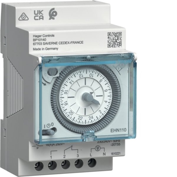 Interruptor horario Hager EHN110 16A 230V sin reserva