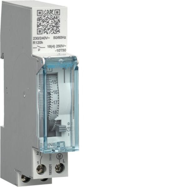 Interruptor horario Hager EHN011 16A 230V con reserva
