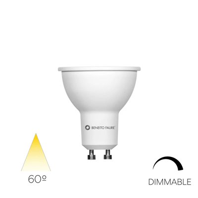Bombilla Led GU10 8w 60º System Beneito Faure 3494 4.000k Dimmable