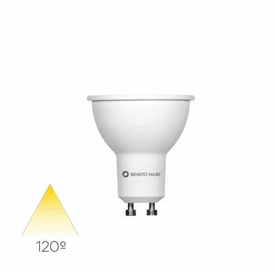 Bombilla Led GU10 6w 120º Uniform-Line Beneito Faure 4015-V2 2.700k 