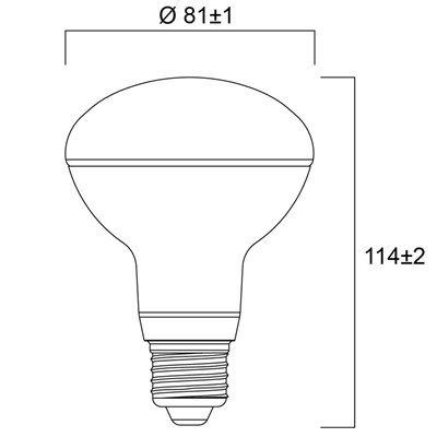Bombilla Led Refled R80 E27 V4 8w 3000K SYLVANIA 0029211