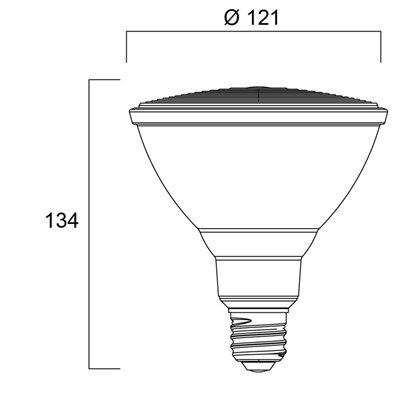 Bombilla Led Refled PAR38 E27 15w 4000K SYLVANIA 0029201