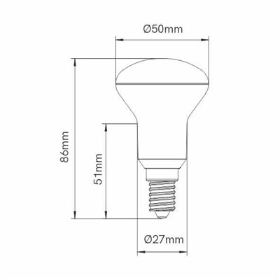 Bombilla Led R-50 E14 5w 3000K BENEITO FAURE 5920731-(N2)