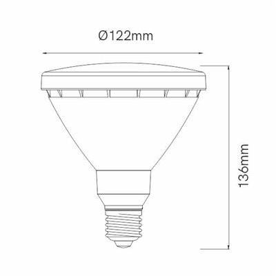 Bombilla Led PAR38 GREEN E27 15w BENEITO FAURE 3579