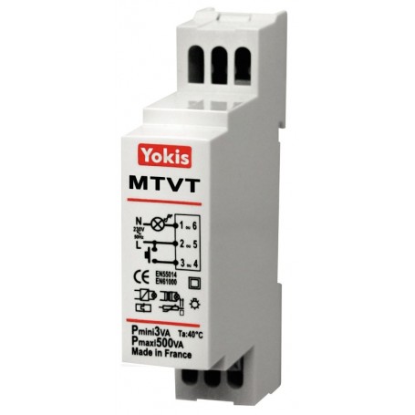 Telerruptor regulador temporizador cableado Yokis By Golmar MTVT500M