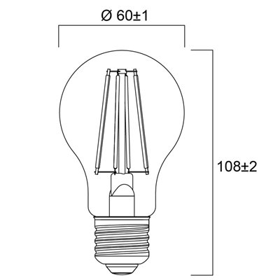 Bombilla Led TOLEDO RT GLS E27 4.5w 2700K SYLVANIA 0029323