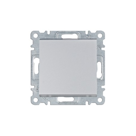 Interruptor Hager Lumina Intense WL0012 color Plata