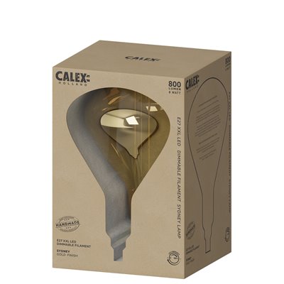 Bombilla Led regulable CALEX 2101000800 E27 7.5W 2200K Sydney Gold