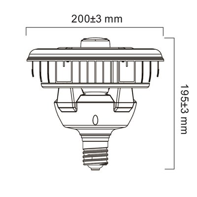 Bombilla industrial Led TOLEDO Performer H200 E40 80w 4000K SYLVANIA 0028377