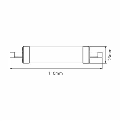 Bombilla Led Lineal tubular R7s 9W 3000K 935Lm BENEITO FAURE 141123-TC3