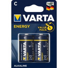 Pila alcalina LR14C Varta Blister 2 pilas Energy