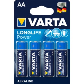 Pila alcalina LR06 AA Varta Blister 4 pilas Longlife power