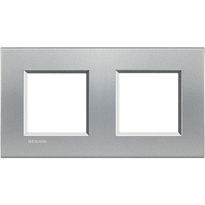 Placa embellecedora 2 elem 2+2 mód Livinglight BTICINO LNA4802M2TE Tech