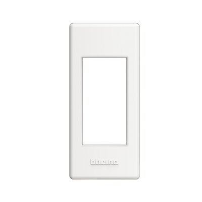 Placa+soporte 1 módulo Livinglight BTICINO LND4811BI Blanco