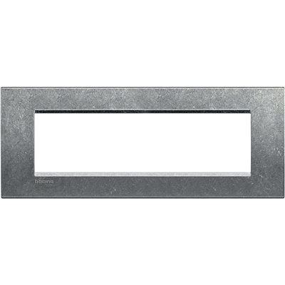 Placa embellecedora 7 módulos centrados Livinglight BTICINO LNA4807NA Nature