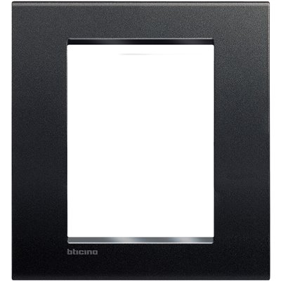Placa embellecedora 3+3 módulos Livinglight BTICINO LNA4826AR Antracita