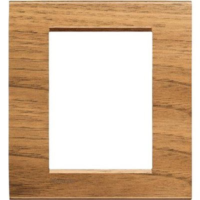 Placa embellecedora 3+3 módulos Livinglight BTICINO LNA4826LNC Nogal