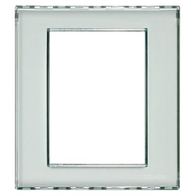 Placa embellecedora 3+3 módulos Livinglight BTICINO LND4826KR Transparente