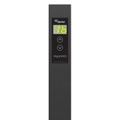 Radiador eléctrico 1,80m alto FARHO MAXA04 serie MÁXIMO negro 4 modulos 1500W